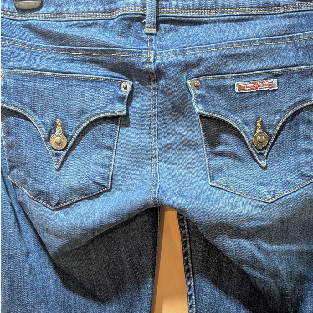 Hudson Jeans Women Collin Skinny Back Flap Pocket Low Rise Denim Size 25 - Picture 7 of 11